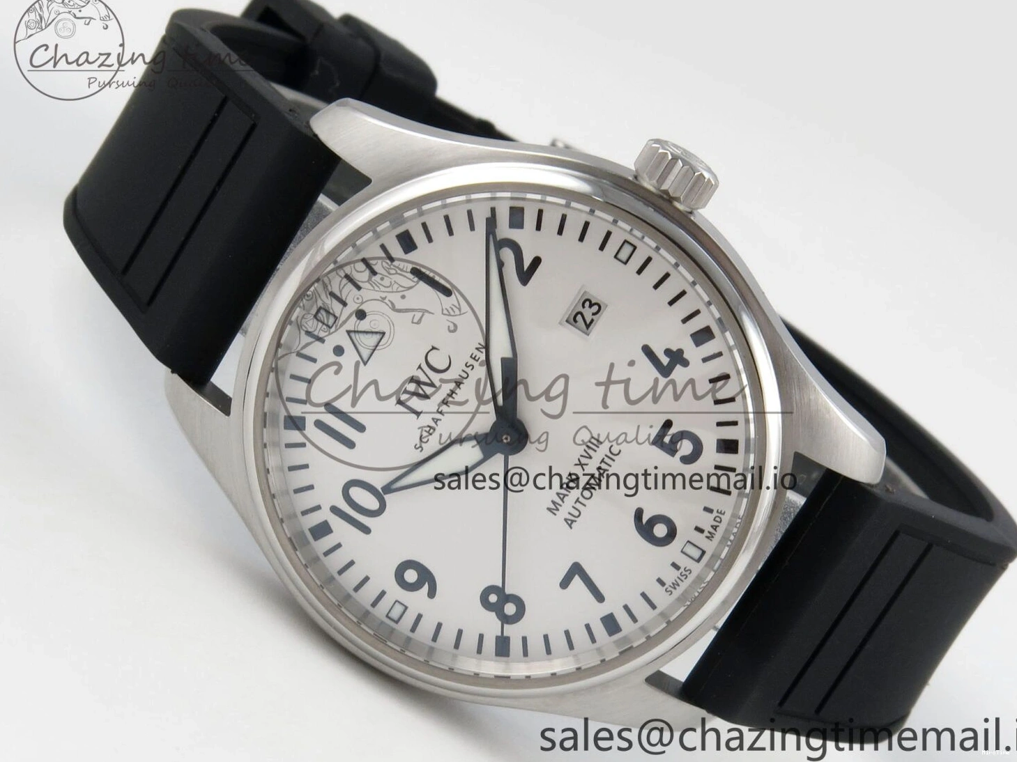 MIROTIME 0320 SunProtective Pilot Mark XX BLSF SS 1:1 Best Edition White Dial on Black Rubber Strap MIYOTA 6995